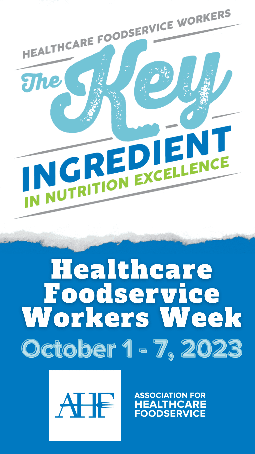 Healthcare Foodservice Workers Week AHF